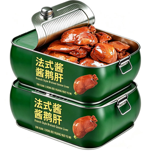 进口级法式酱鹅肝开袋即食五香麻辣味华农美食卤味鹅肝下酒菜酱香