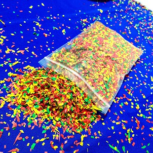 【雪花纸】彩色超薄手工裁剪静电实验飞花天女散花专用
