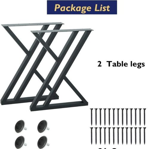 创意铁艺桌腿桌子腿支架时尚桌脚书桌支架餐桌餐台餐厅五金家具腿