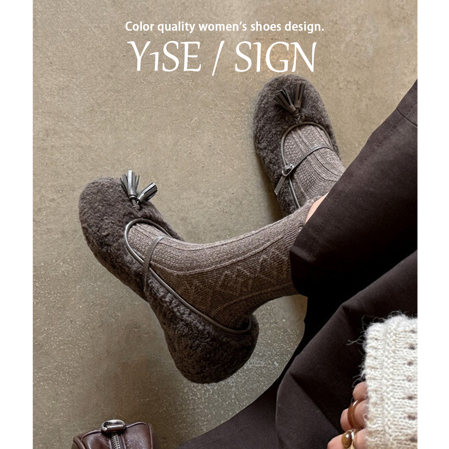 巨好看的灰色玛丽珍毛毛鞋女