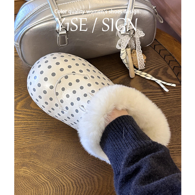 白色笑脸绝美勃肯鞋半拖女冬