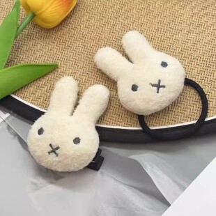 可爱米菲兔发圈扎马尾卡通发绳ins风百搭头绳甜美少女心发夹发饰