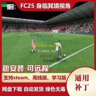 FC25 身临其境视角补丁 电视画面感高LOD摄像机视角 不含游戏