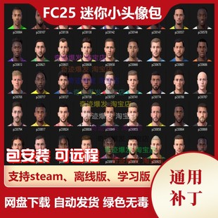 FC25 迷你小头像补丁 增加2万多大量彩色真实球员小头像 不含游戏