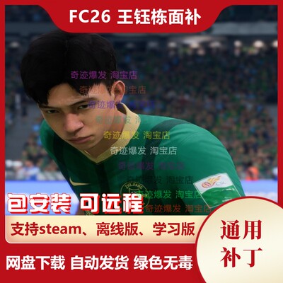 FC26 王钰栋头型面部补丁 fifa26中国球员经理和球员生涯不含游戏