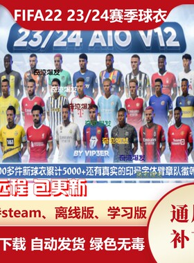 FIFA22 23-24赛季球衣补丁 新赛季新款球衣球队队徽真实印号字体