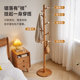 实木落地衣帽架卧室置物架客厅挂衣架简约家用树叉单杆收纳挂包架
