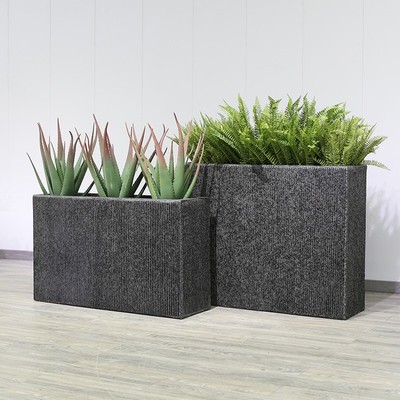 大号玻璃钢花盆户外庭院组合阳台售楼部露台长方形花箱花槽盆景