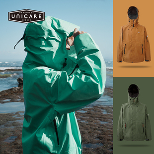 UNICARE三合一冲锋衣防风防水户外露营滑雪硬壳外套男女 2024