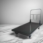 加厚钢板手推车推货车工用平板车拖车手拉车重型手推车大号搬运车