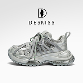 增高厚底复古风水钻女鞋 DESKISS老爹鞋 低帮ins 季 新款 女款 2026春季