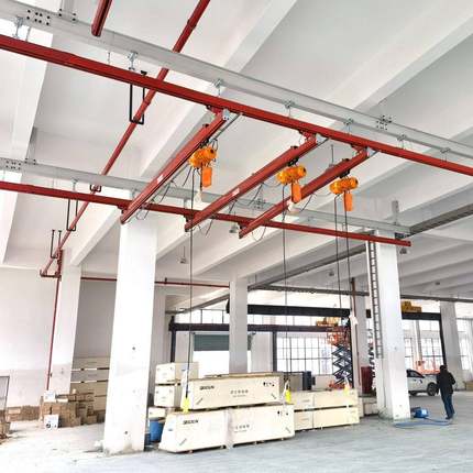 kbk起重机柔性轨道轻型起重机刚性铝轨悬挂式悬梁起重机