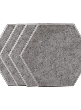 毛毡隔毛音板墙面六CEC边墙形吸音板智力板彩色背景贴毡隔音板