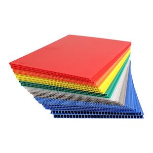 厂家现货防加PP中空板周转箱白色水厚QQZ抗压循建环筑用平板塑料1