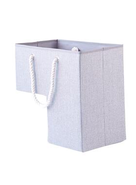 创意布计艺楼梯篮现代可折叠21C012CL灰色楼形状棉设绳梯提手杂物