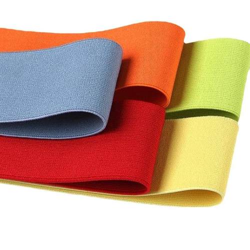 彩色现货4cm平纹加密高弹松紧带涤纶无梭弹力带加厚裤腰外露橡筋