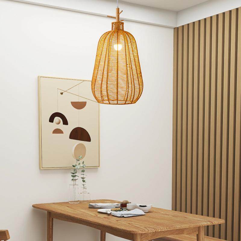 竹吊灯竹禅意艺茶室中式餐厅民宿灯具日式藤编灯笼复古163创意灯,家装灯饰光源,智能吊灯,淘宝优惠券,粉丝福利购,淘宝优惠卷