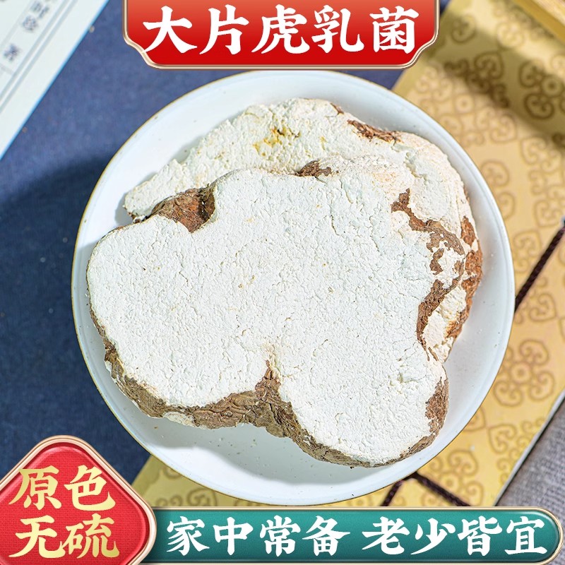 精选新货虎乳菌中药材切片虎奶菌灵芝乳菌片干货煲汤材料