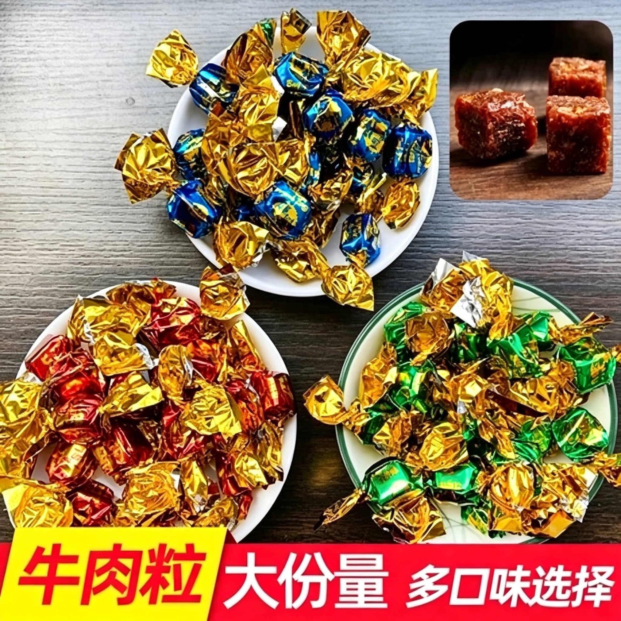 精品牛肉粒正品官方旗舰店正宗无添加解馋即食休闲小零食高蛋白质