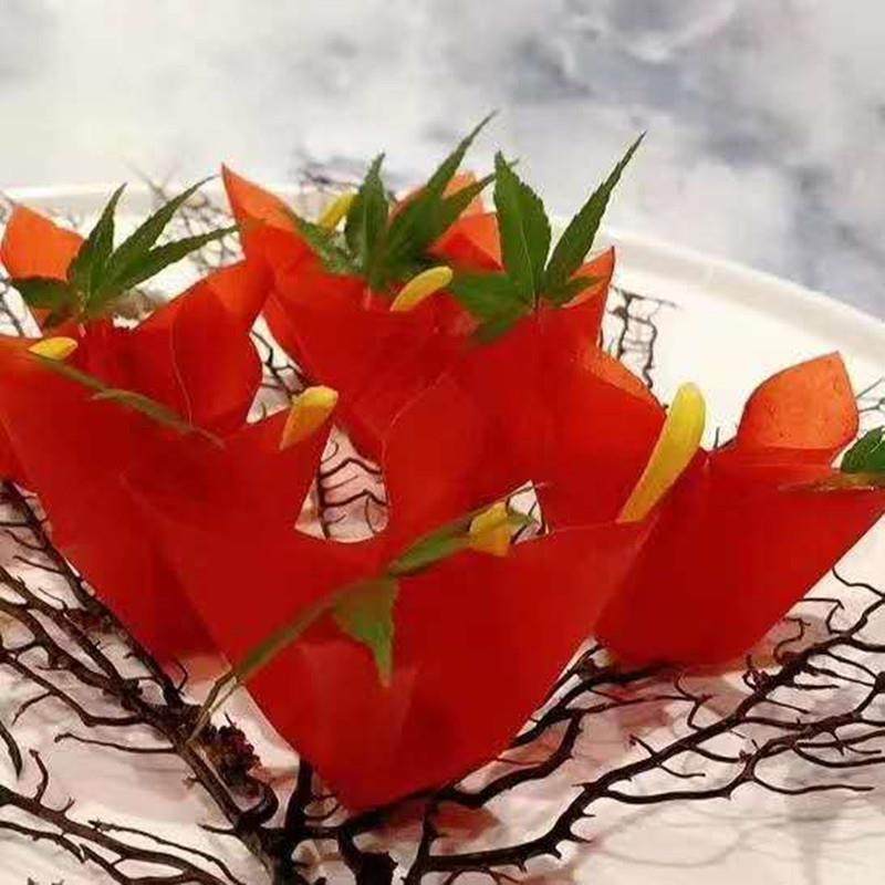 正宗法式超薄山楂皮片烈焰红唇山楂鹅肝酱薄山楂果丹皮酒店食材