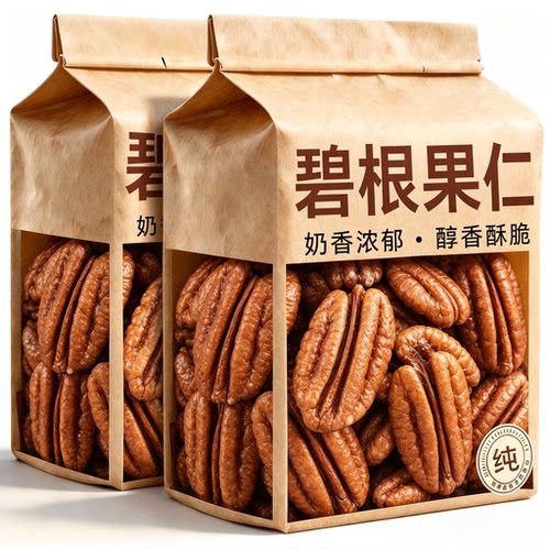 碧根果正品官方旗舰店2026新货大颗粒新鲜碧根果果仁原味无添加