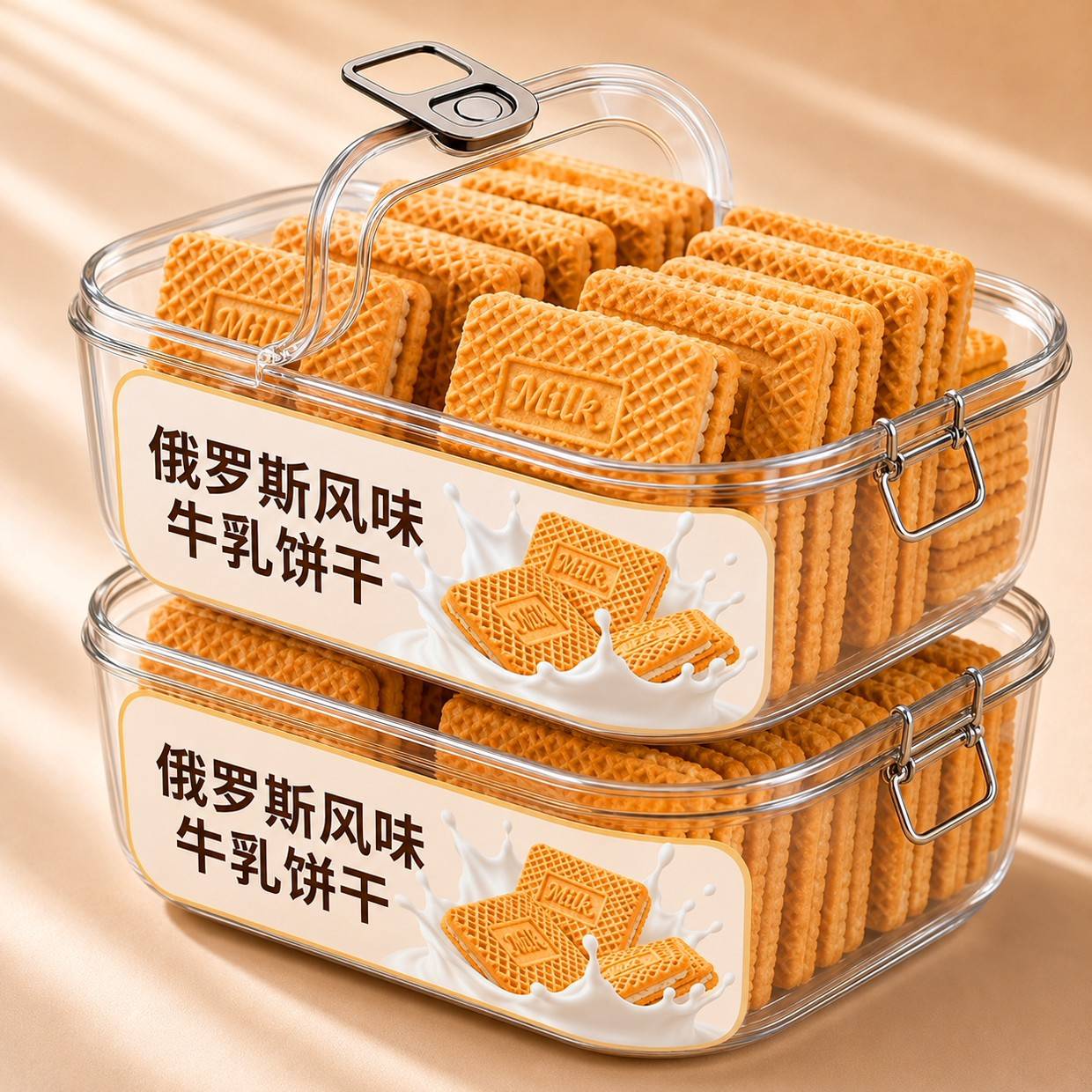 俄罗斯原装进口特浓牛奶饼干官方旗舰店高钙老式特仑酥苏早餐零食