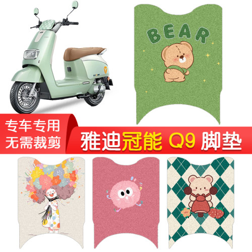 雅迪冠能奢享Q9专用防水脚垫