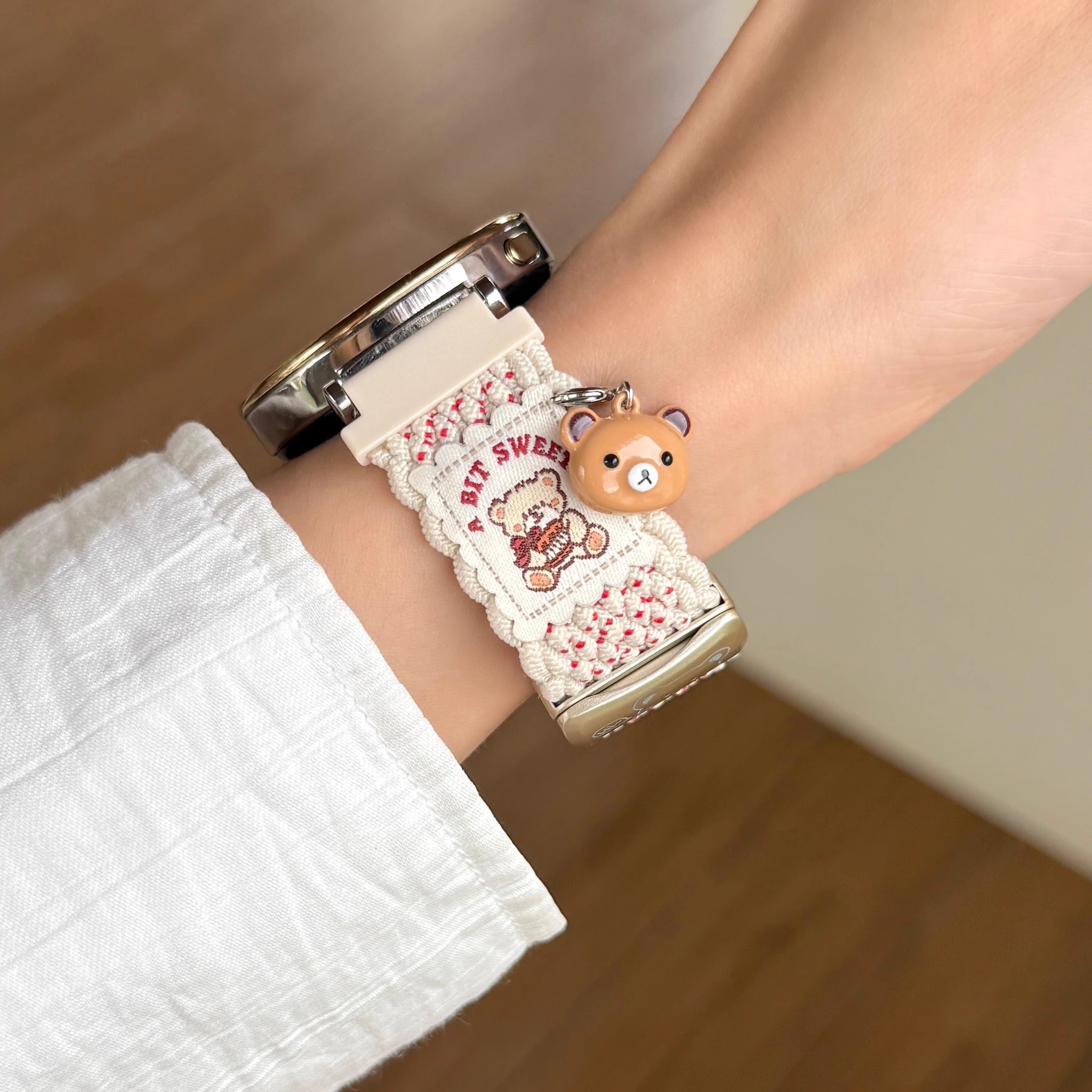 小熊尼龙编织磁吸vivo手表表带