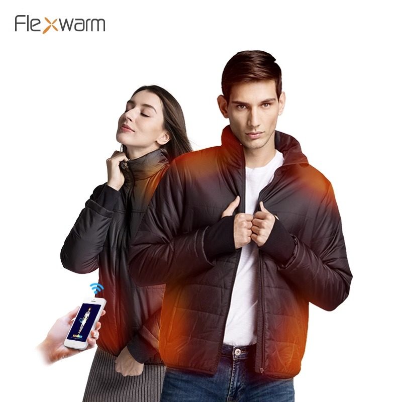 飞乐思智能加热外套发热背心男运动护腰马甲电热衣服冬季保暖神器