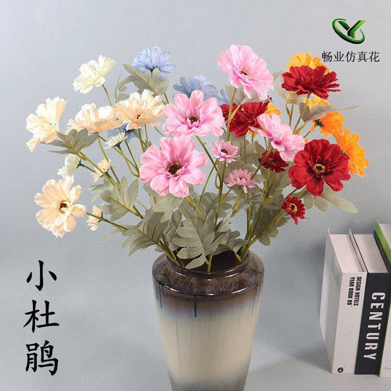 厂家6头杜鹃仿真花婚庆婚礼堂装饰插装饰花人造花仿真小花卉,家居饰品,仿真花/假花,淘宝优惠券,粉丝福利购,淘宝优惠卷