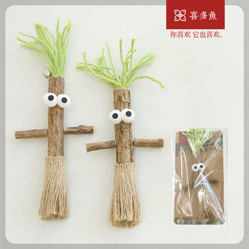 喜多鱼 新品原创木头人木天蓼铃铛玩具磨牙自嗨耐咬宠物用品