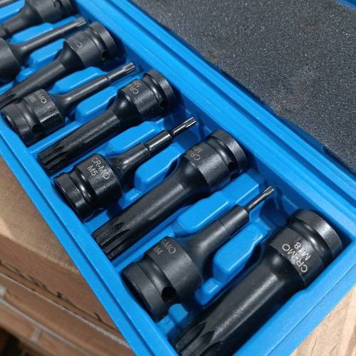 2025新款气动梅花M4-M18连体套筒旋具组套工具风炮12角加厚