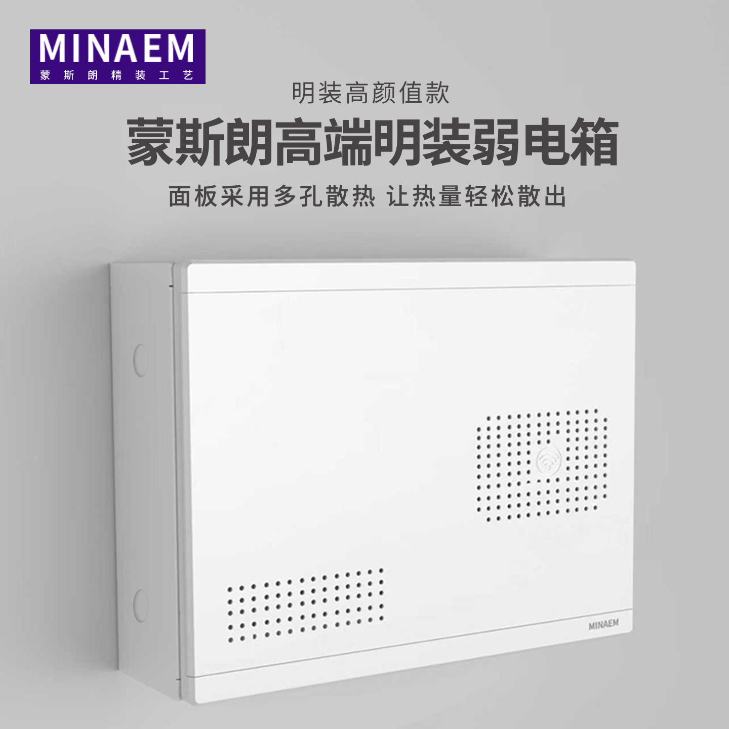 蒙斯朗高端明装弱电布线箱