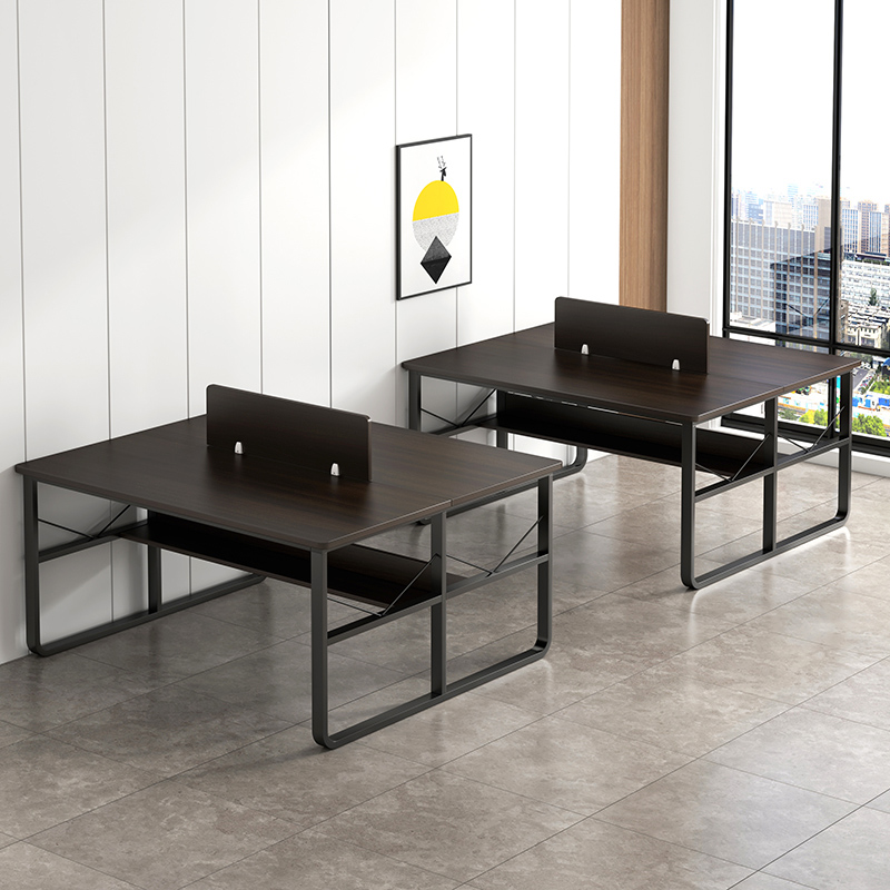 速发办公桌简约电脑桌双人位桌椅公合办易室简组职员桌子员工工位