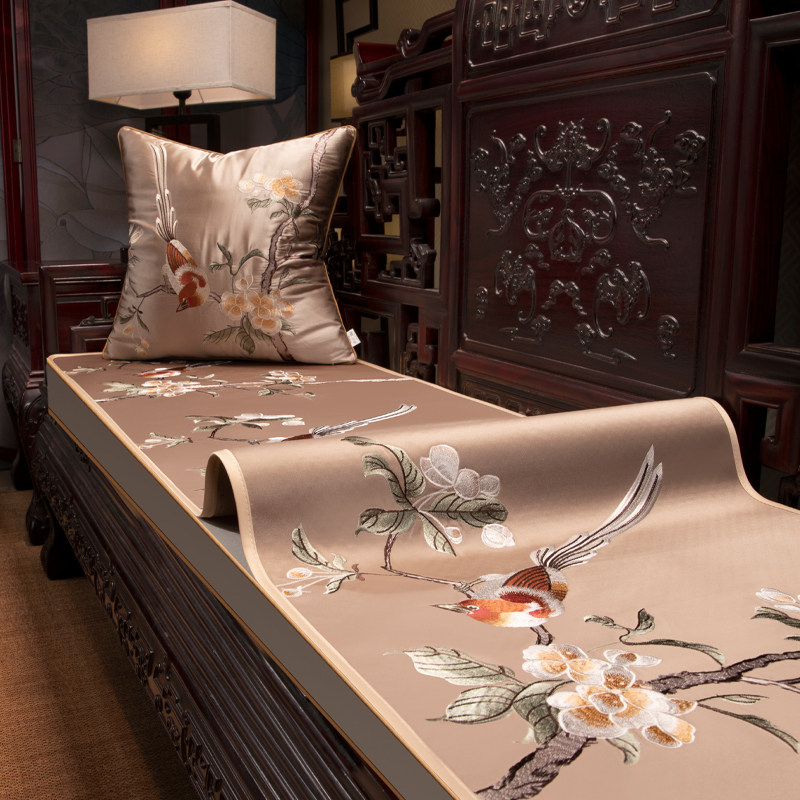 速发红木沙发坐垫巾新木家具防滑座垫巾高档盖布子实中式四季通用