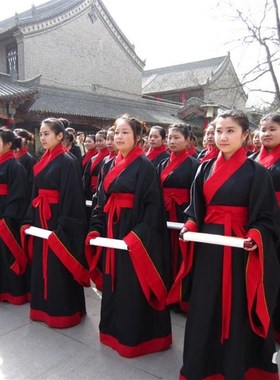 速发成人礼仪堂祀大祭古装汉服 国学典夫子先生书生秀才书童演出