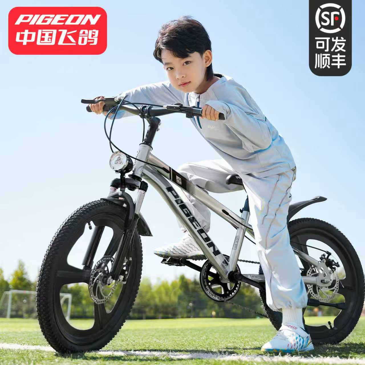 新款飞鸽儿童自行车6-12岁男孩8-15岁青少年单车女学生变速山地车