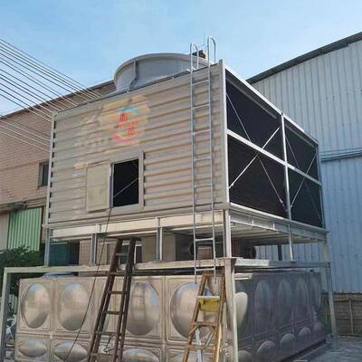 方形横流冷却塔冷水塔降温快速冷却冷却塔100t500吨低噪制冷设备