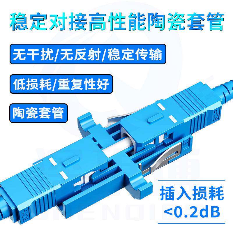 电信级光纤法兰适配器耦合器单/多模SC-FC-LC-ST方/圆口陶瓷插芯