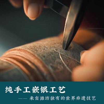 福禄寿喜红木嵌银筷子高档端实木中式轻奢高级感伴手送礼精品乔迁
