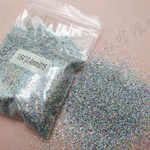 化妆镭射银0.4-2mm64128pet金葱粉美甲细闪粉亮片耐溶剂圣诞礼品