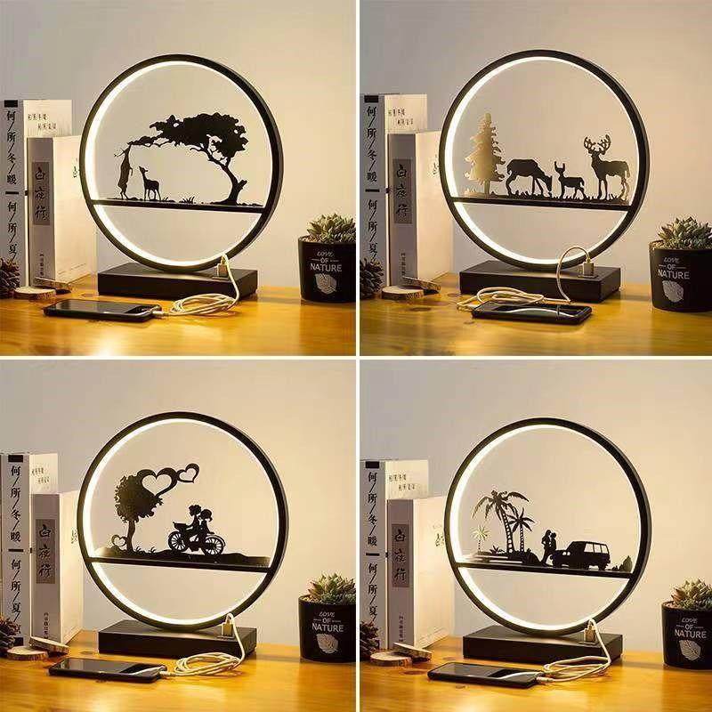 台灯卧室床头灯现代护眼浪漫智能遥控调光床头柜书房家用遥控台灯,家装灯饰光源,LED灯板,淘宝优惠券,粉丝福利购,淘宝优惠卷