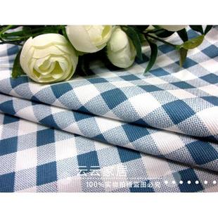 包邮纯棉田园餐桌布艺欧式小清新台布格子桌布茶几布椅垫抱枕促销