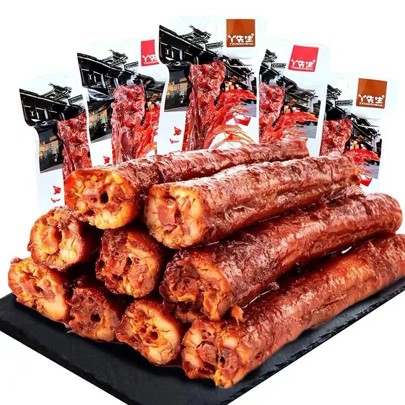 丫先生卤脖子大根手撕烤脖整根风干鸡脖卤味开袋即食小吃休闲零食