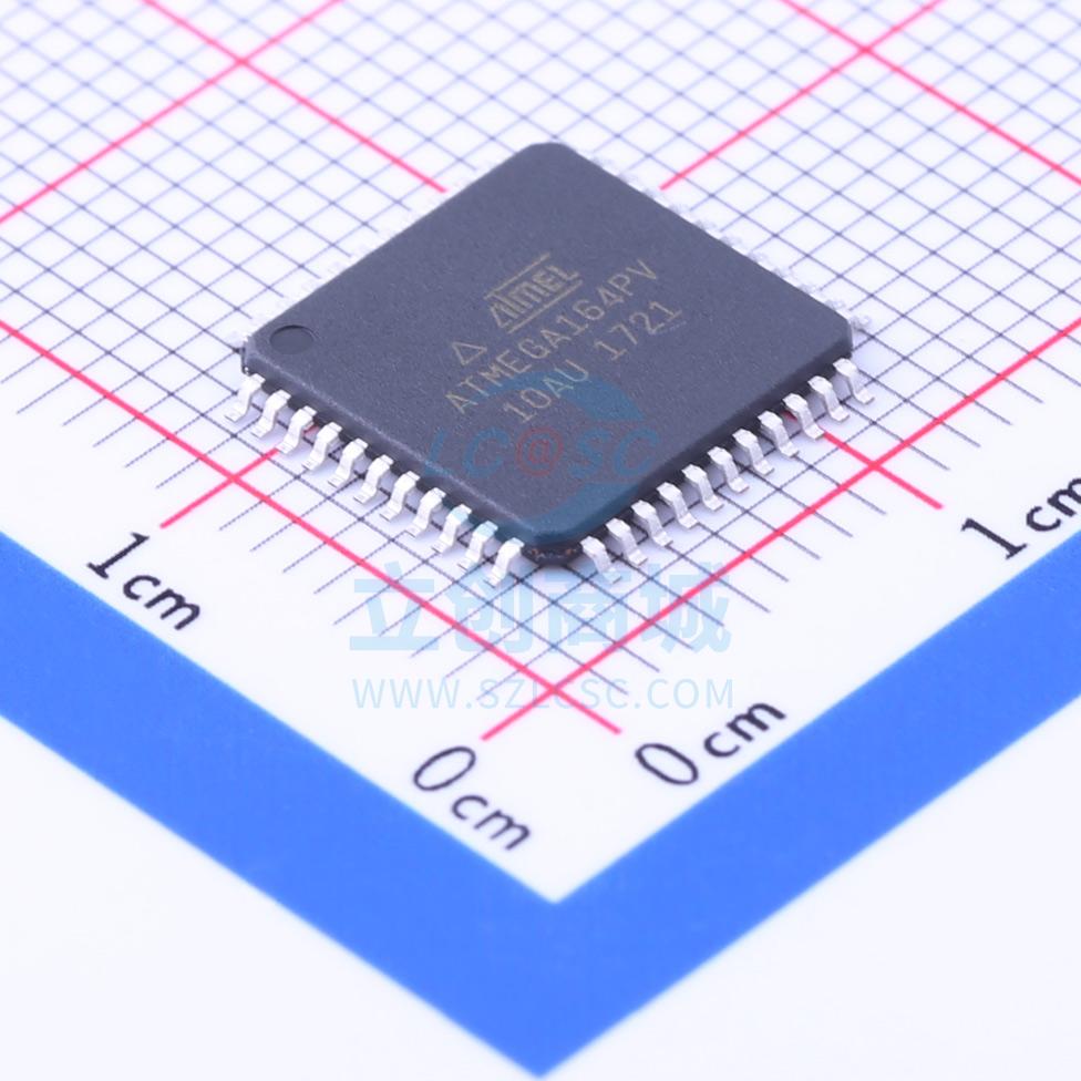 ATMEL(爱特梅尔)/AVR ATMEGA164PV-10AUR TQFP-44_10x10x08P MICR