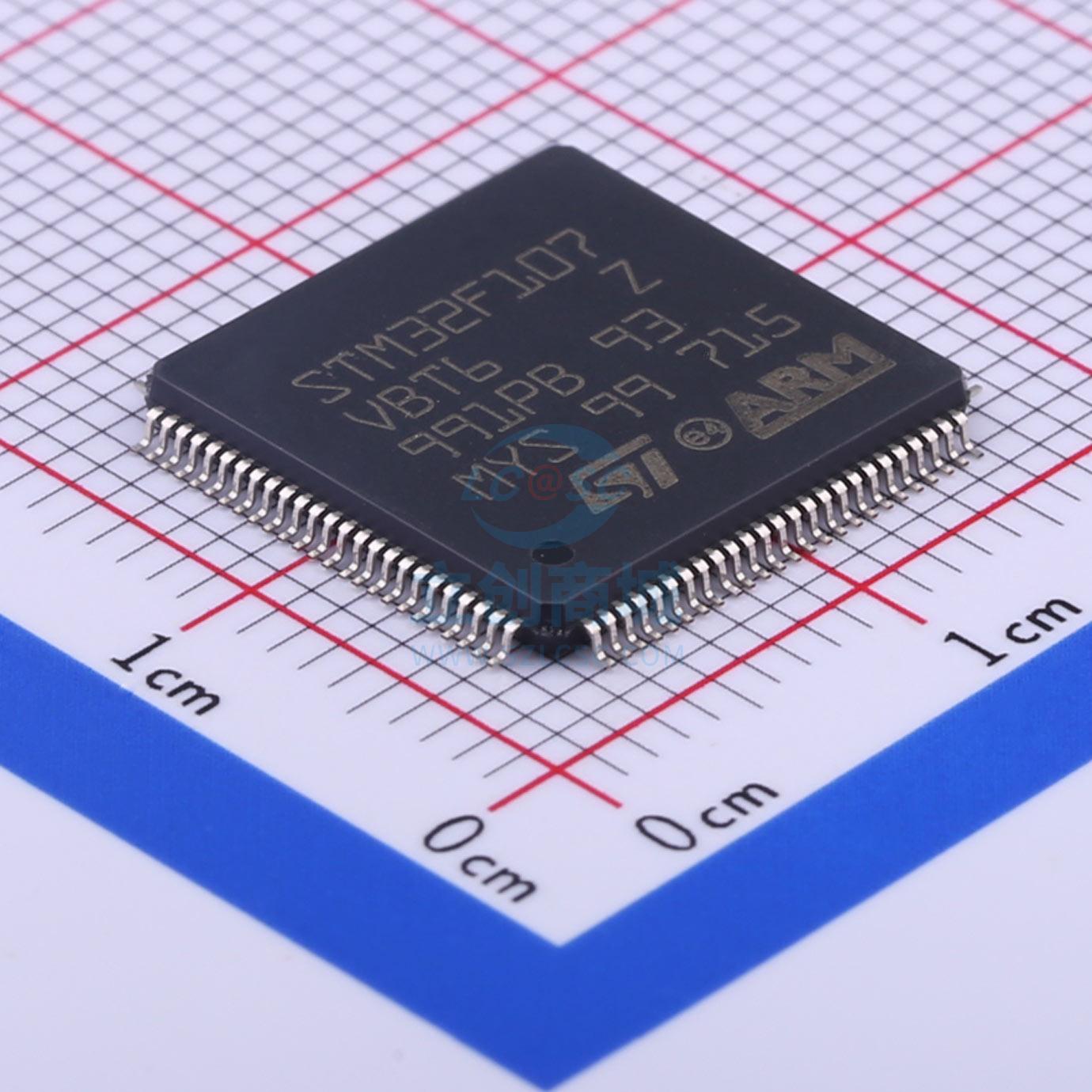 ST(意法半导体) STM32F107VBT6 LQFP-100_14x14x05P ST(意法半导
