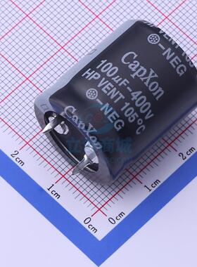 牛角型电解电容 HP101M400M260A00A 嵌入,22x26mm CapXon(丰宾)