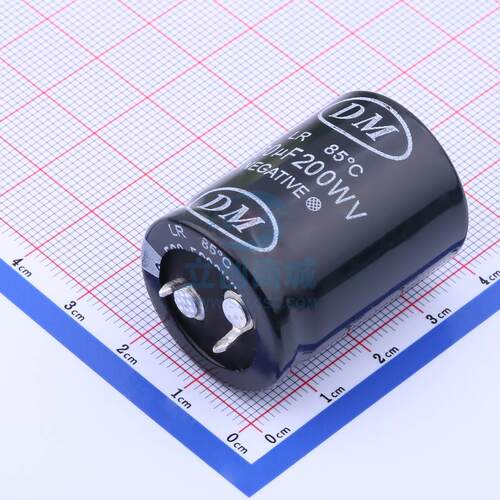 牛角型电解电容 CD293 200V560μF 嵌入,25.4x35mm DMEGC(东磁)