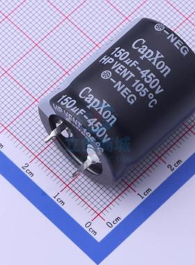 牛角型电解电容 HP151M450N310A 嵌入,25x31mm CapXon(丰宾)