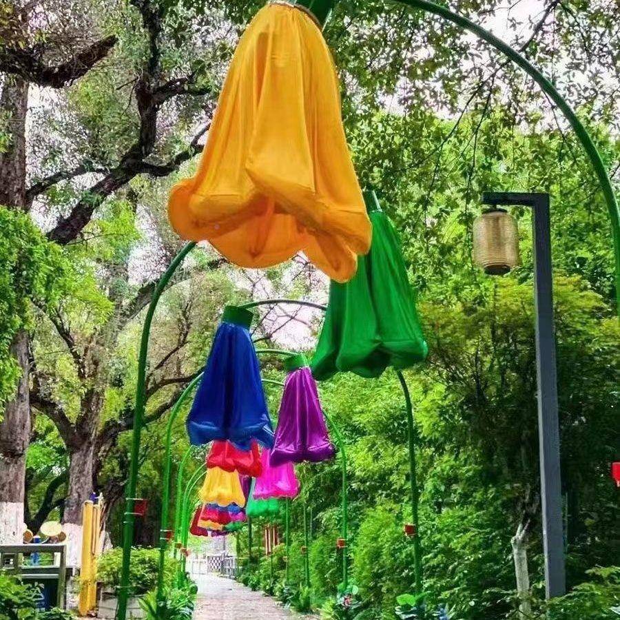 牵牛花灯气模灯花朵花548朵花灯玫瑰人体灯感应